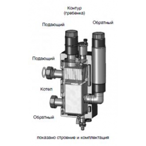 Разделитель гидравлический Meibes МНK 32 (3 м³/час, 85 кВт при 25 °C), Ду32