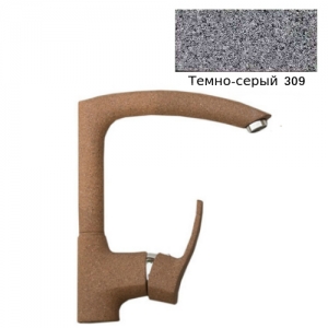 Смеситель для кухонной мойки Ulgran U-005 (однорычажный, цвет темно-серый)